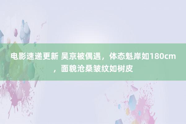 电影速递更新 吴京被偶遇，体态魁岸如180cm，面貌沧桑皱纹如树皮