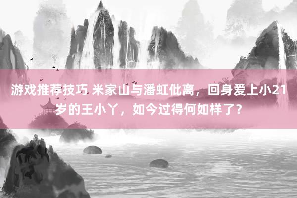 游戏推荐技巧 米家山与潘虹仳离，回身爱上小21岁的王小丫，如今过得何如样了？