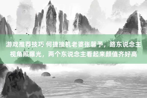 游戏推荐技巧 何捷接机老婆张馨予，路东说念主视角照曝光，两个东说念主看起来颜值齐好高