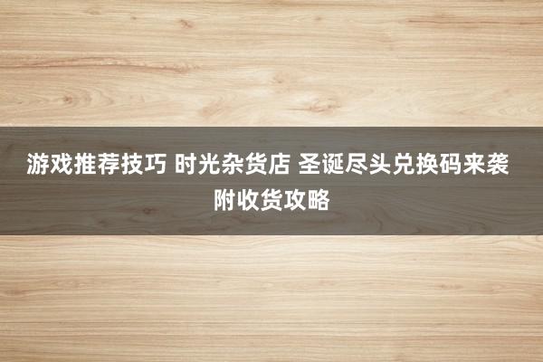 游戏推荐技巧 时光杂货店 圣诞尽头兑换码来袭 附收货攻略