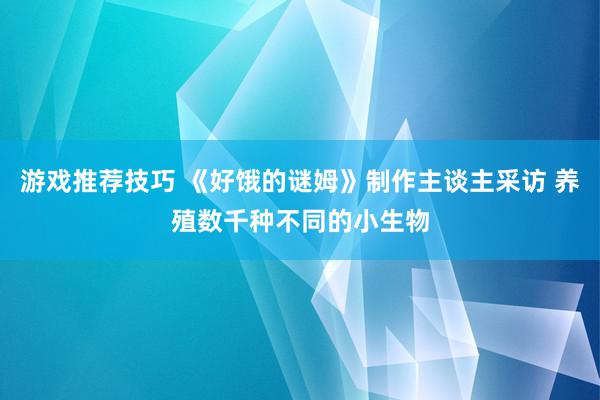 游戏推荐技巧 《好饿的谜姆》制作主谈主采访 养殖数千种不同的小生物